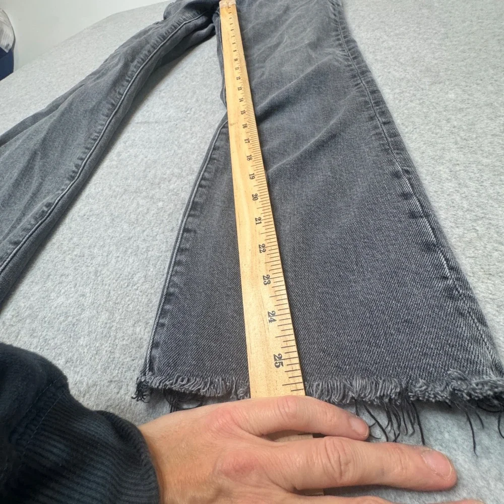 TRAVE Colette Kick Flare Jeans Grey Wash Size 27 Distressed Raw Hem‎ - Picture 8 of 8